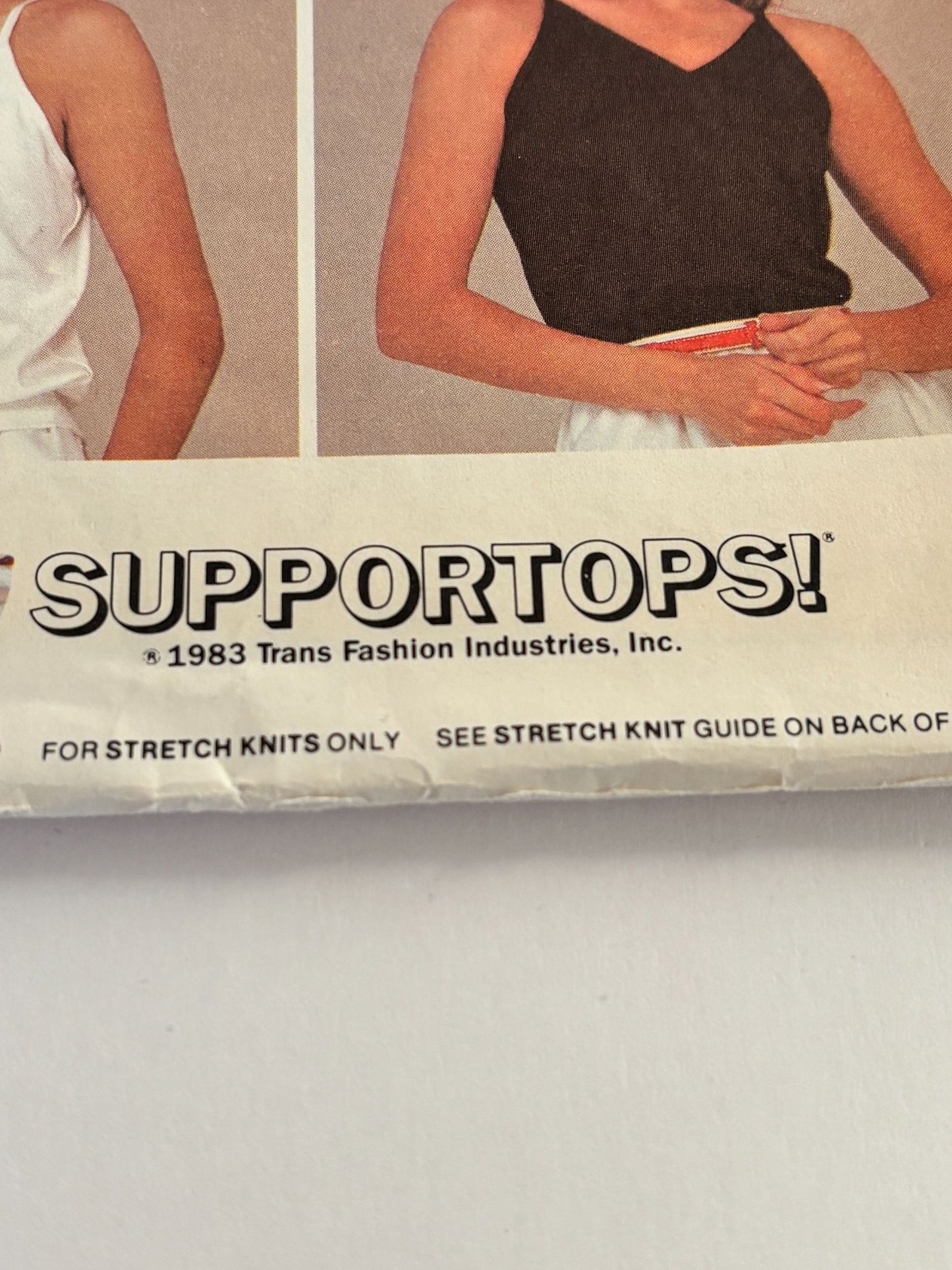 McCalls Sewing Pattern 8690 Support Tops Built in Bras V Neck Ruffles Small UC