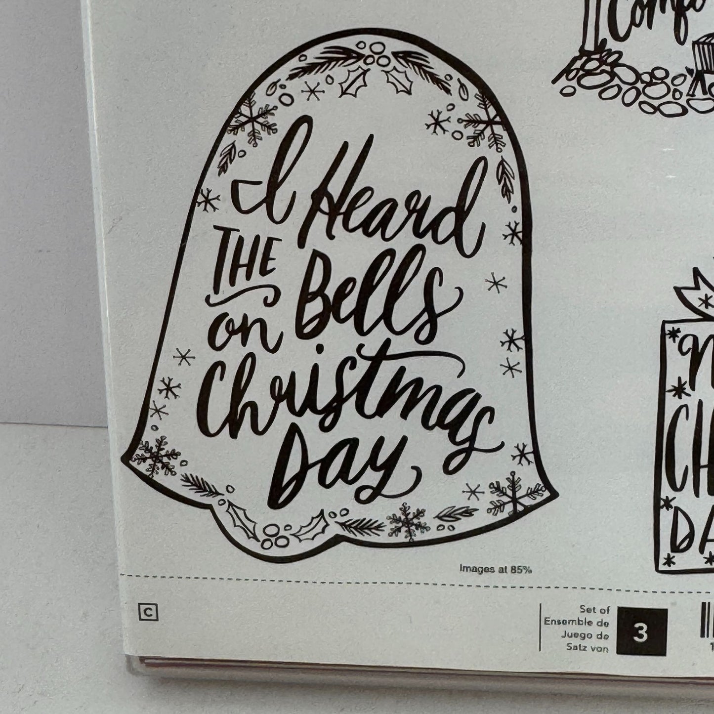 Stampin Up Rubber Stamp Set Darling Christmas Bell Nativity Stable Card Making