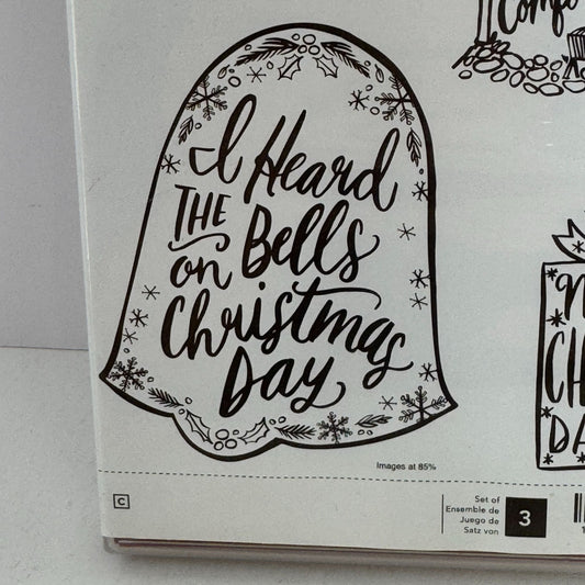 Stampin Up Rubber Stamp Set Darling Christmas Bell Nativity Stable Card Making