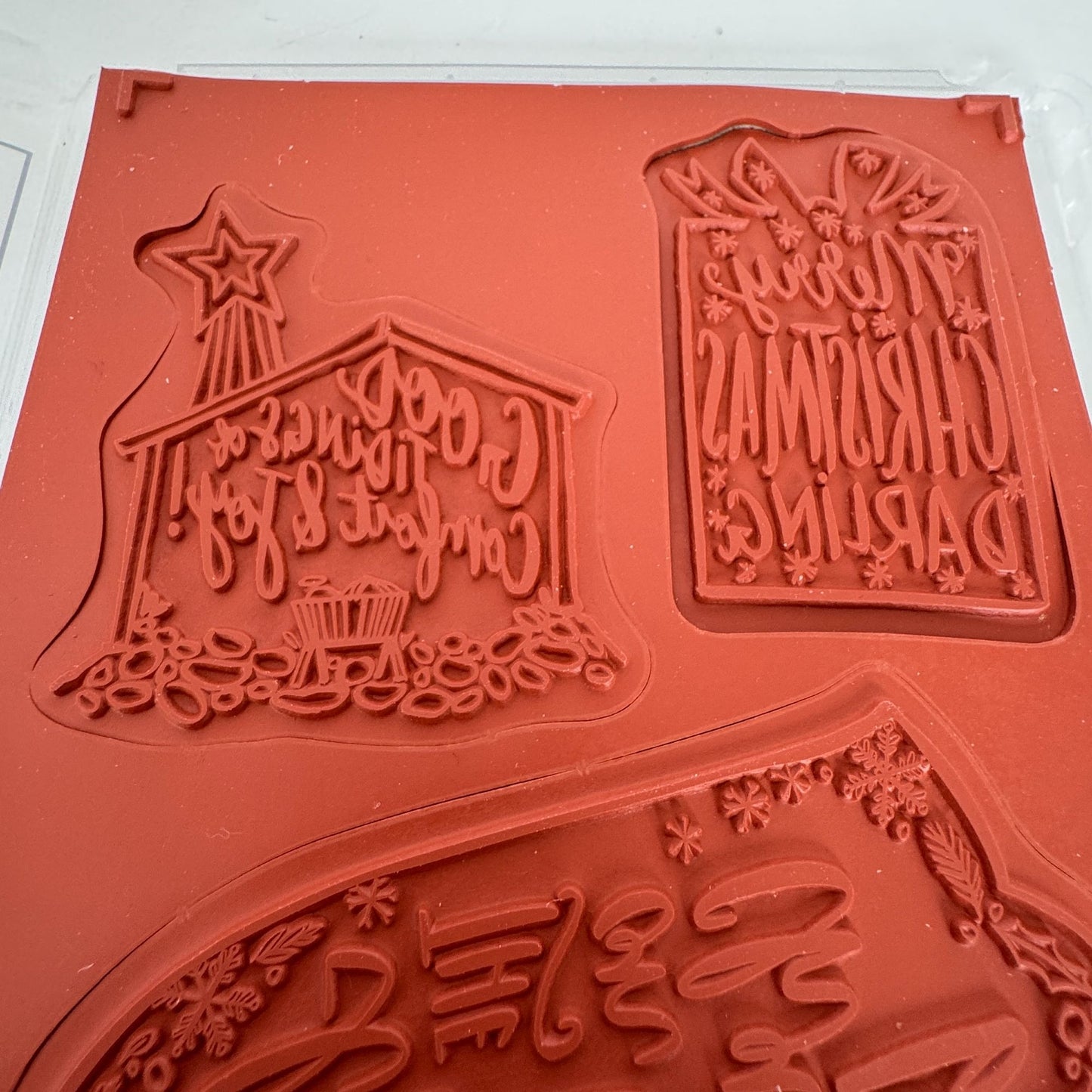 Stampin Up Rubber Stamp Set Darling Christmas Bell Nativity Stable Card Making