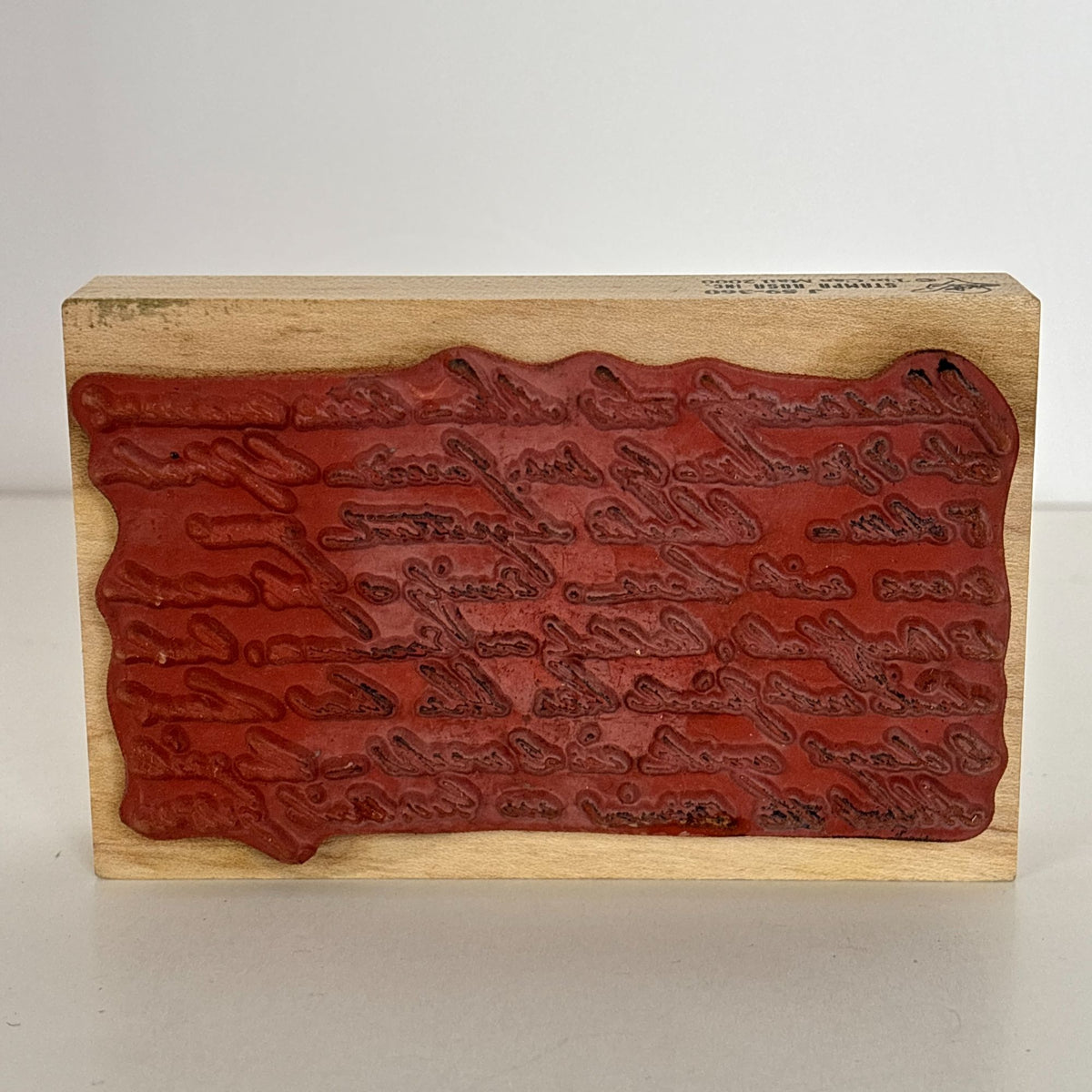 Stampa Rosa Rubber Stamp Handwriting Script Background Cursive Writing Craft Art Cardmaking Junk Journaling
