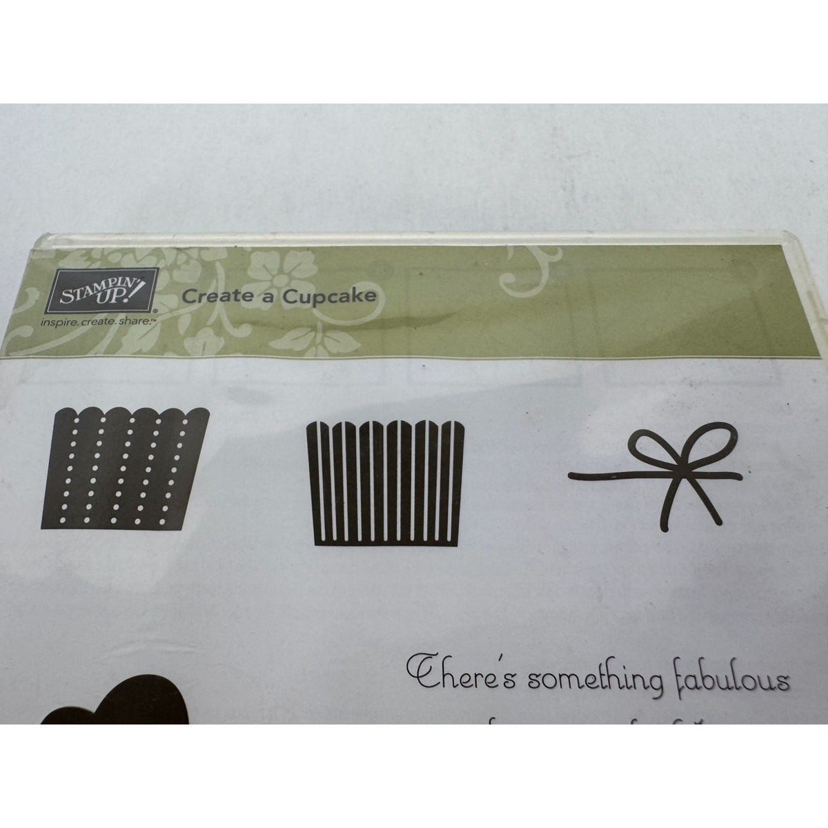 Stampin Up Clear Mount Rubber Stamp Set Create a Cupcake Happy Birthday Candle