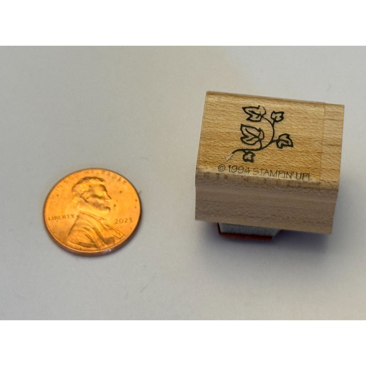 Stampin Up Rubber Stamp With Ivy Leaf  Leaves Nature Card Making Small Crafting