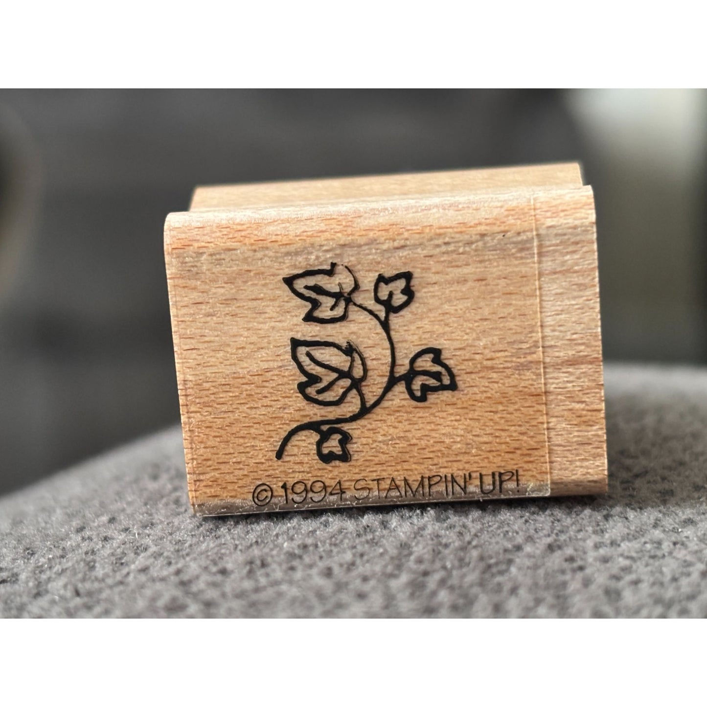 Stampin Up Rubber Stamp With Ivy Leaf  Leaves Nature Card Making Small Crafting