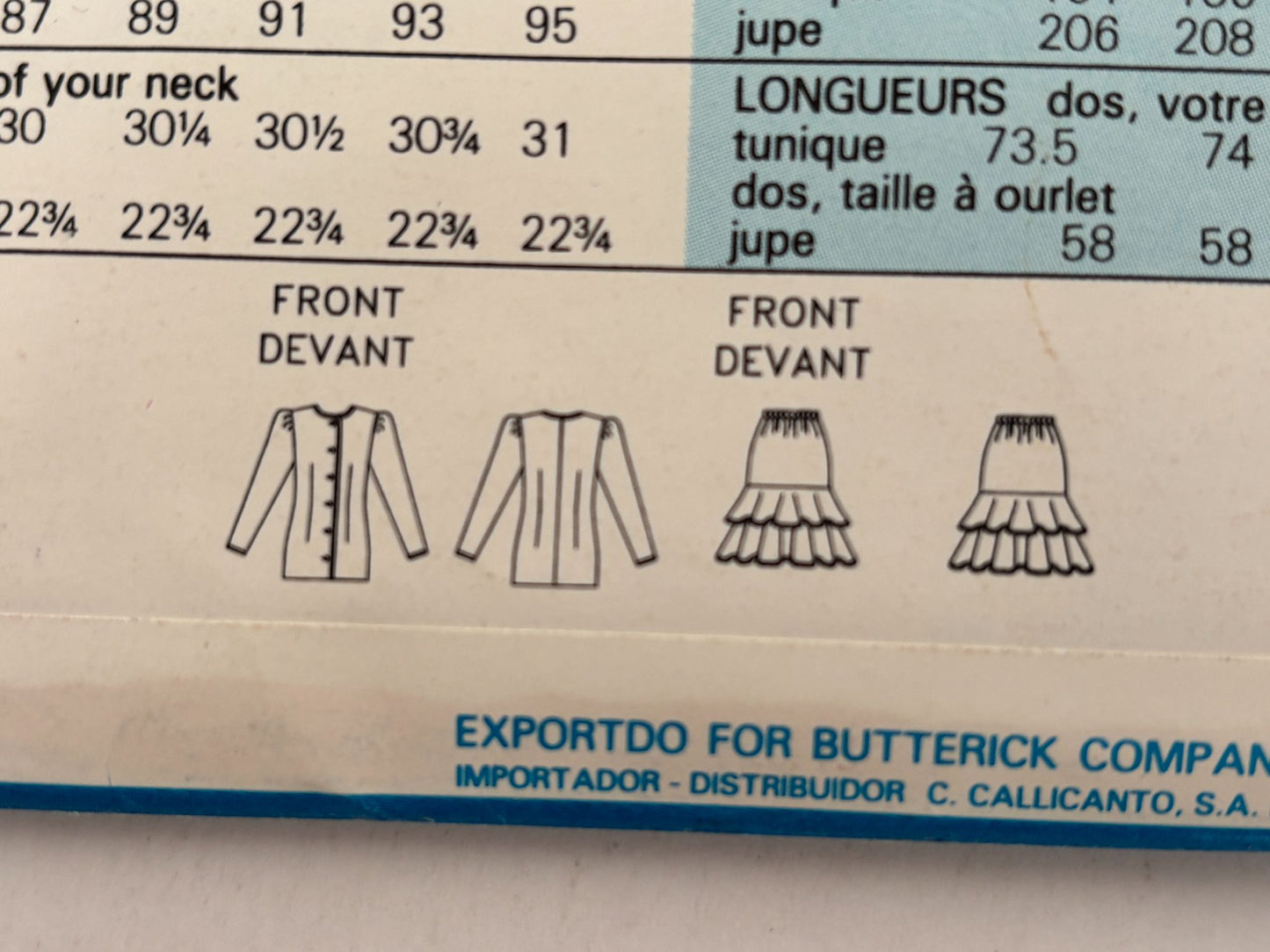 Butterick Sewing Pattern 6562 Tunic Blazer Skirt Easy 14 16 18 UC See and Sew