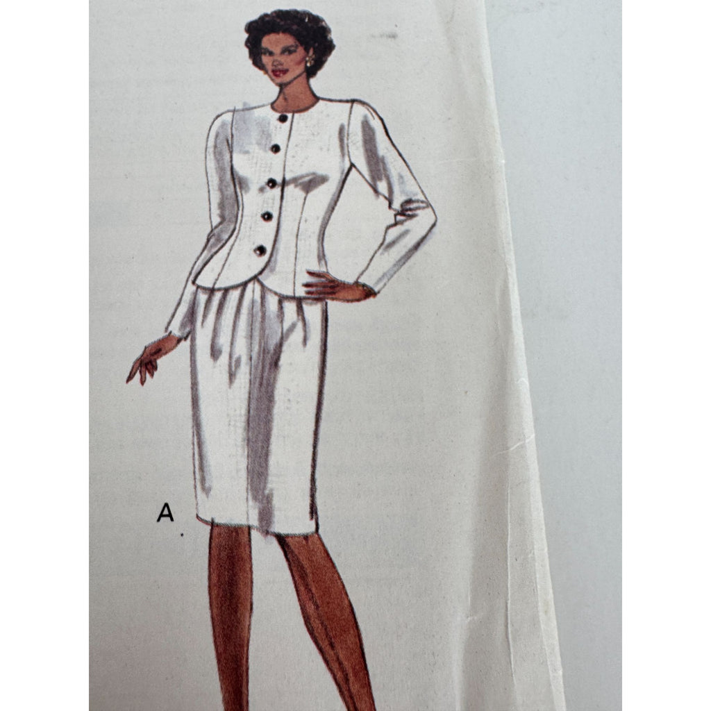Vogue Sewing Pattern 7716 Misses Top and Tapered or Flared Skirt Size 6 8 10 UC