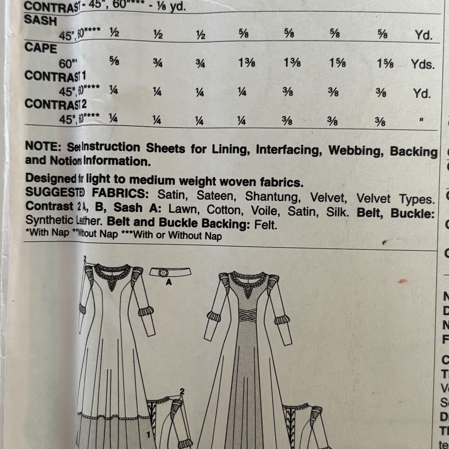 McCalls Sewing Pattern M6817 Medieval Costume Dress Cape Fantasy Archer Cosplay 8-22 Uncut Halloween