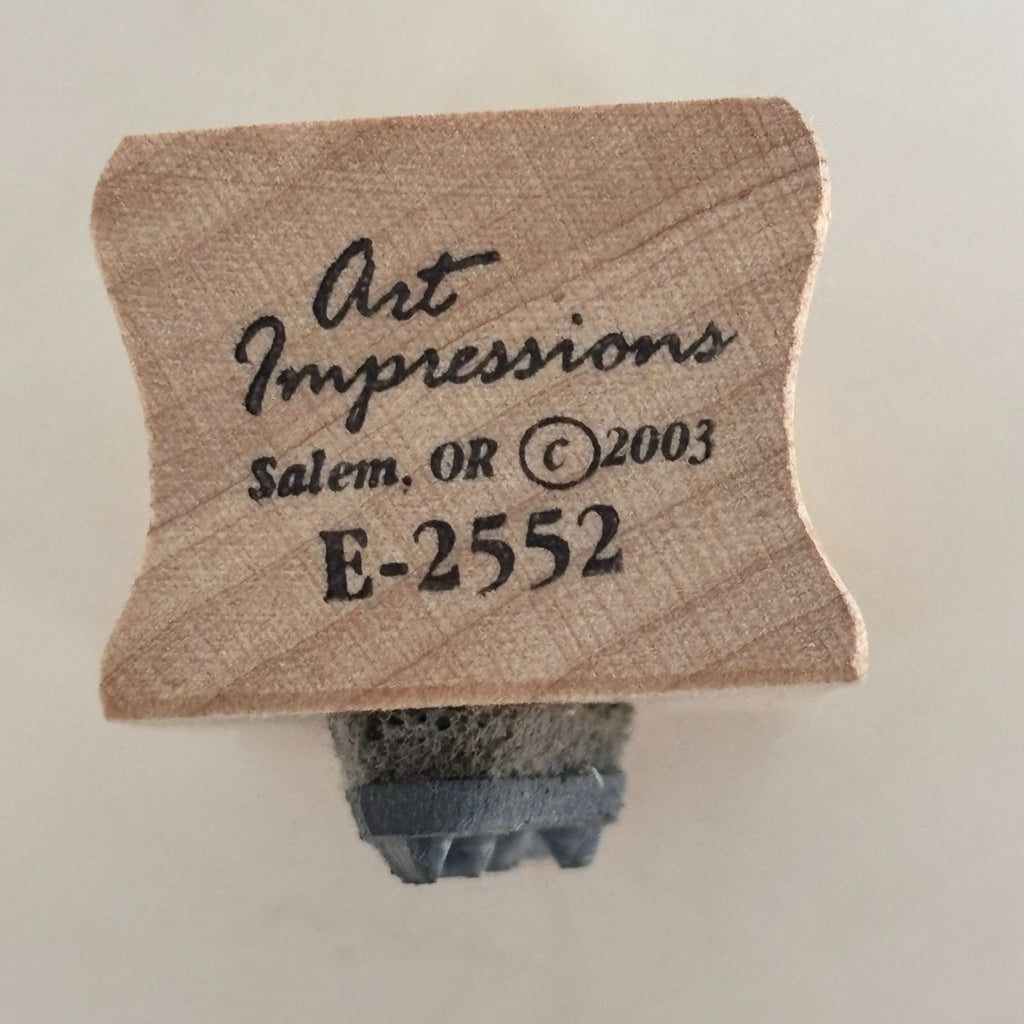 Art Impressions Rubber Stamp Music Cardmaking Word Musician Elegant Script Craft Calligraphy Scrapbooking