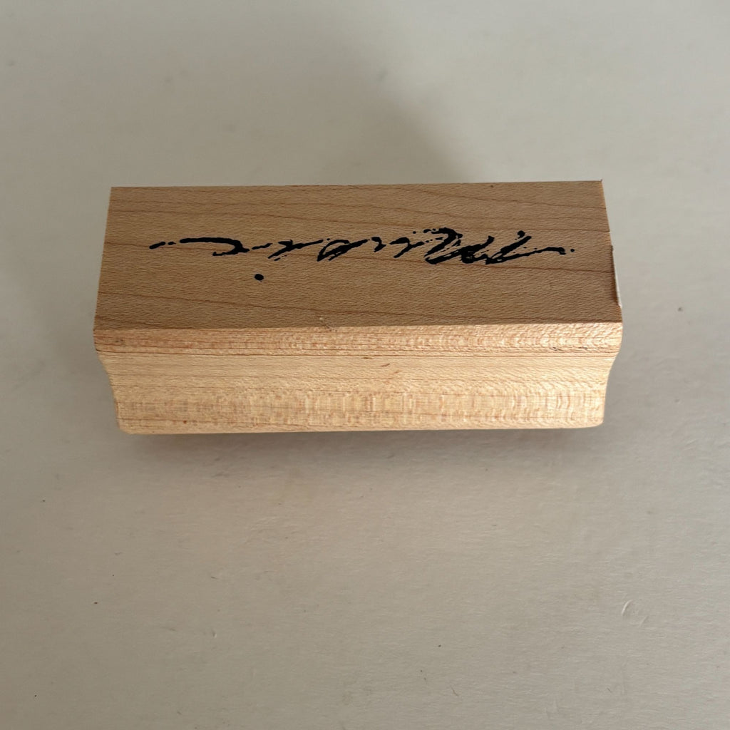Art Impressions Rubber Stamp Music Cardmaking Word Musician Elegant Script Craft Calligraphy Scrapbooking