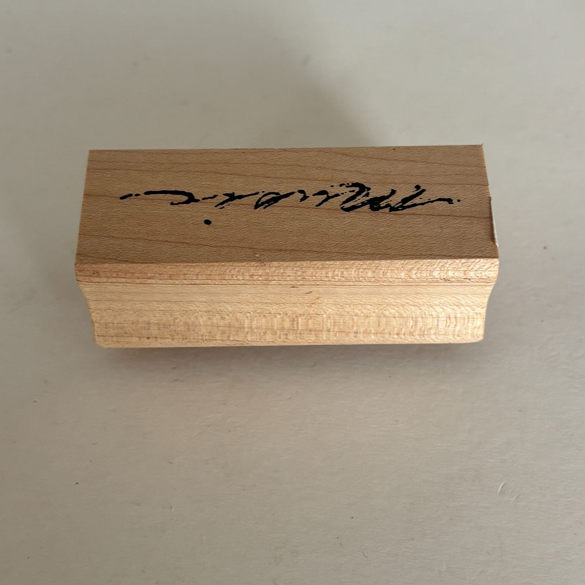 Art Impressions Rubber Stamp Music Cardmaking Word Musician Elegant Script Craft Calligraphy Scrapbooking