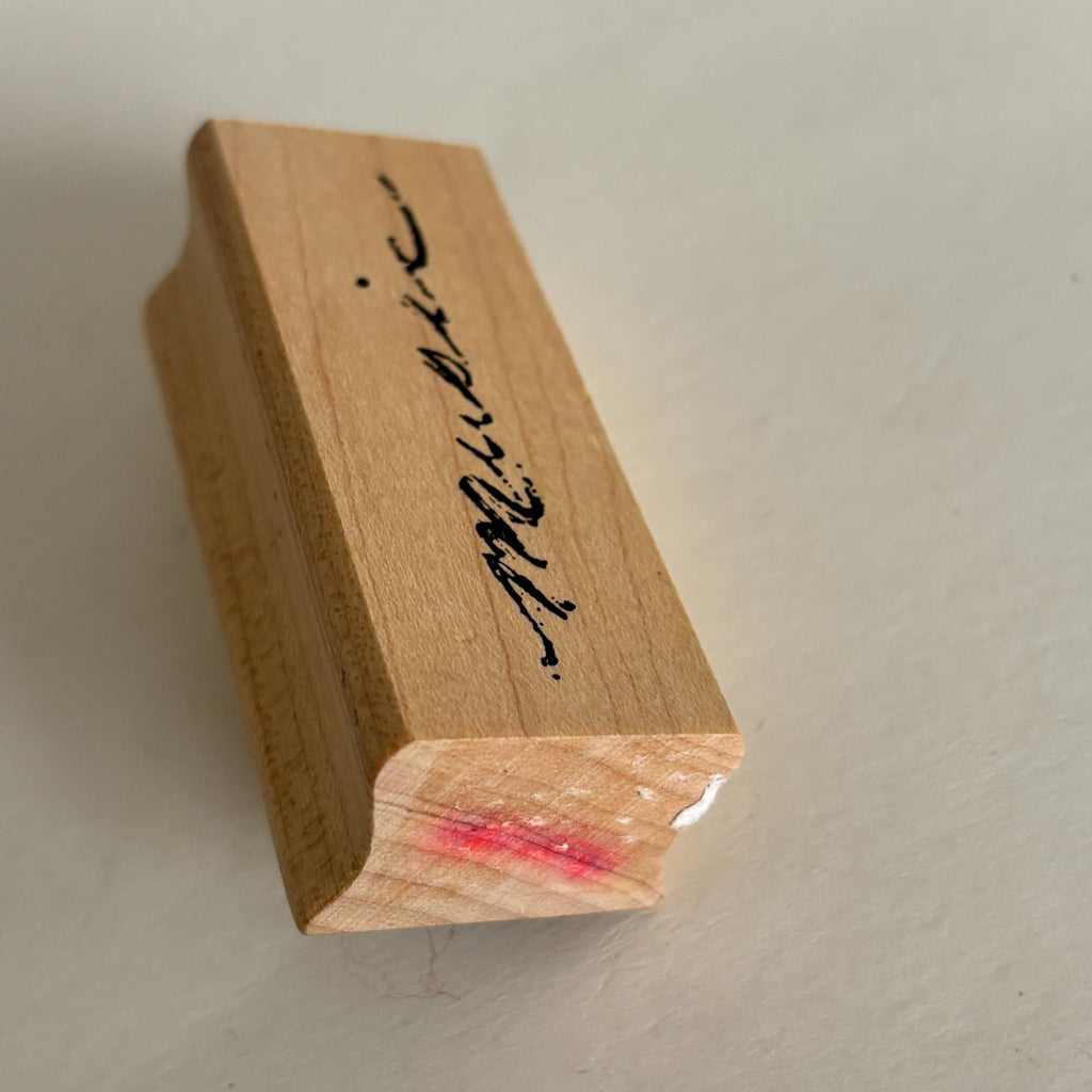 Art Impressions Rubber Stamp Music Cardmaking Word Musician Elegant Script Craft Calligraphy Scrapbooking