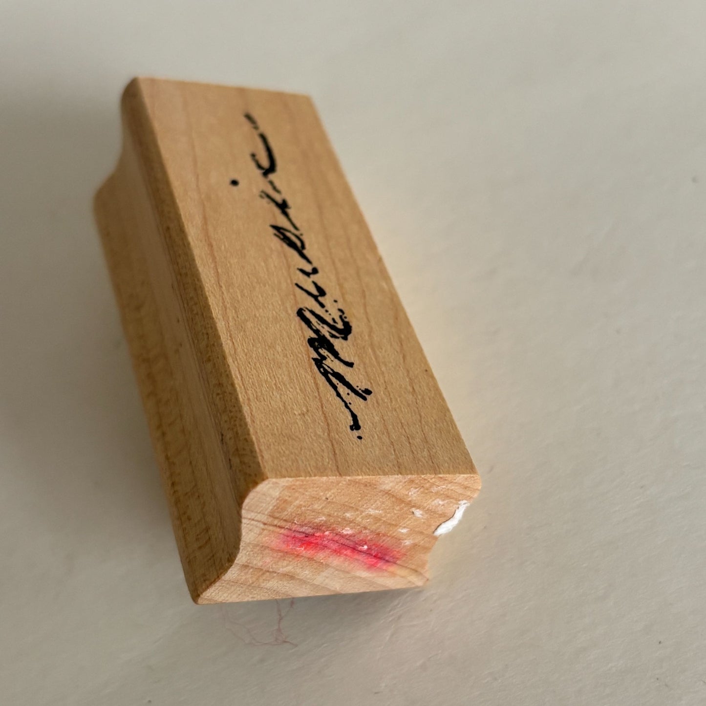 Art Impressions Rubber Stamp Music Cardmaking Word Musician Elegant Script Craft Calligraphy Scrapbooking