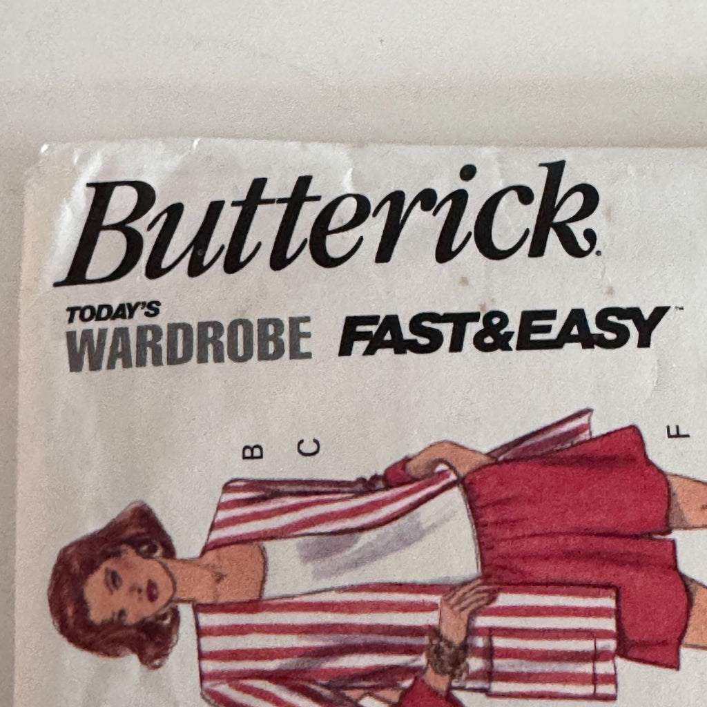 Butterick Sewing Pattern 6853 90s Mix and Match Wardrobe Jacket Top Skirt Shorts Pants Easy 6-14 Uncut