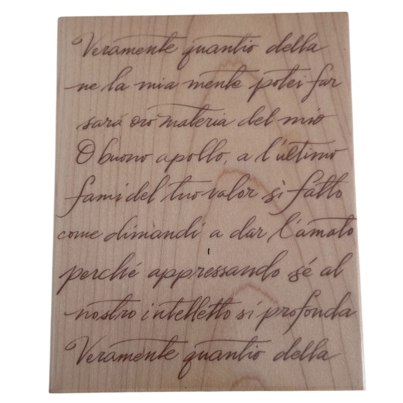Hero Arts Rubber Stamp Italian Poetry Background Vintage Handwriting Journal Ephemera S1832