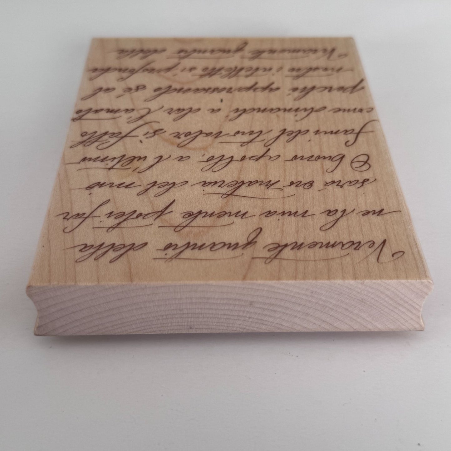 Hero Arts Rubber Stamp Italian Poetry Background Vintage Handwriting Journal Ephemera S1832