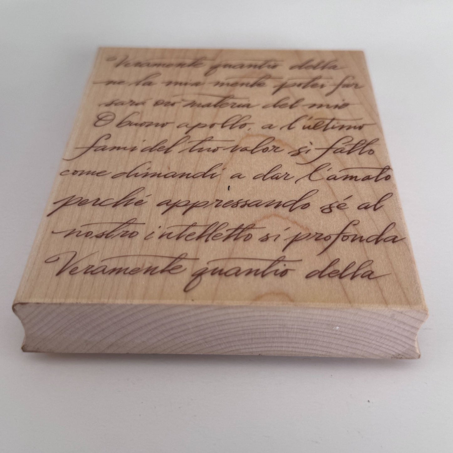 Hero Arts Rubber Stamp Italian Poetry Background Vintage Handwriting Journal Ephemera S1832