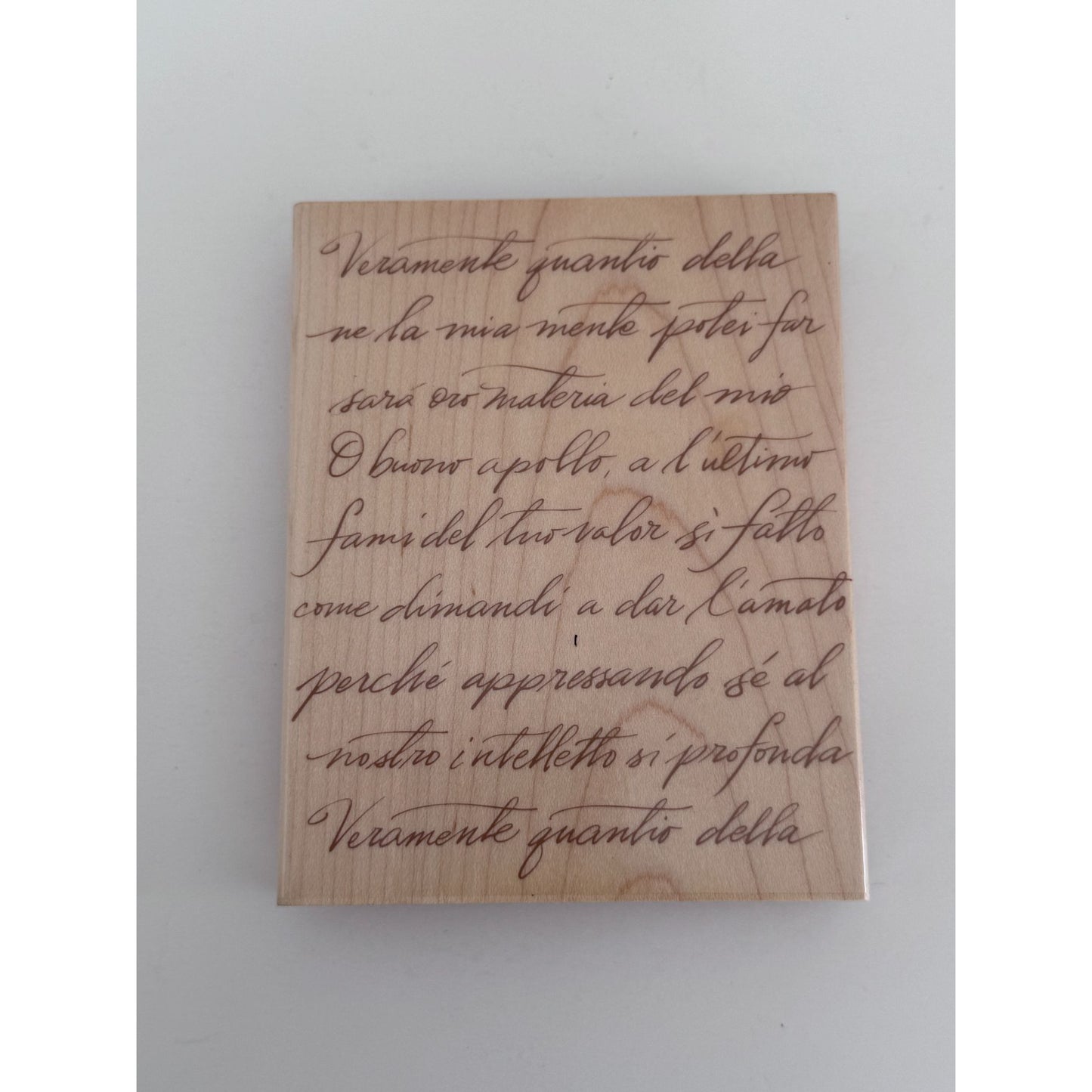 Hero Arts Rubber Stamp Italian Poetry Background Vintage Handwriting Journal Ephemera S1832