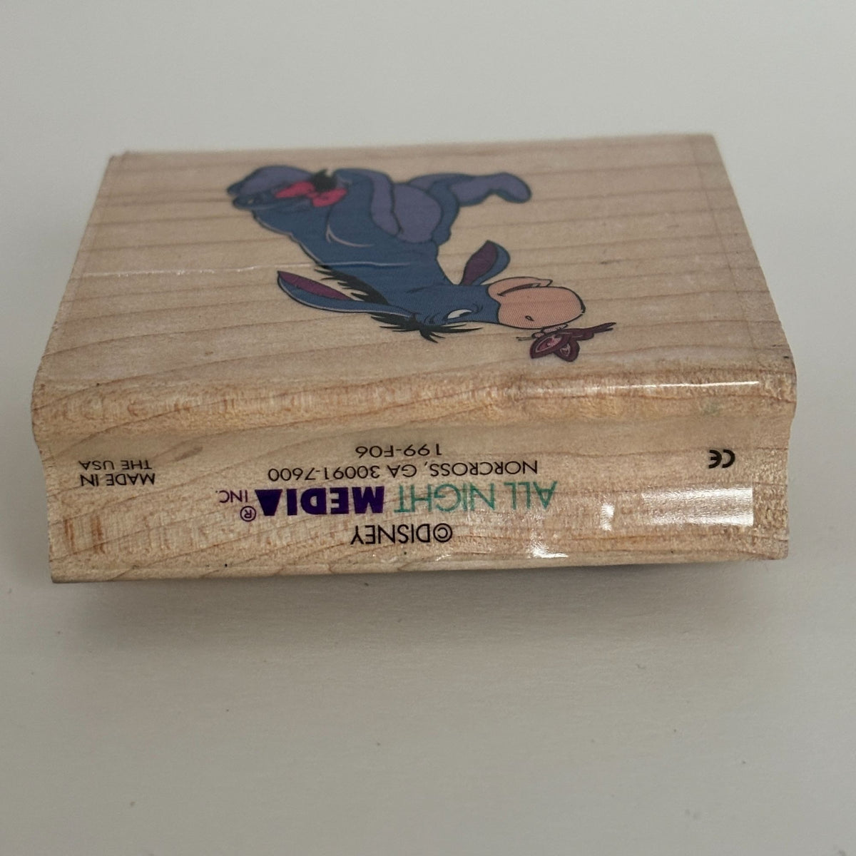 All Night Media Rubber Stamp Disney Eeyore Butterfly Cardmaking Winnie the Pooh