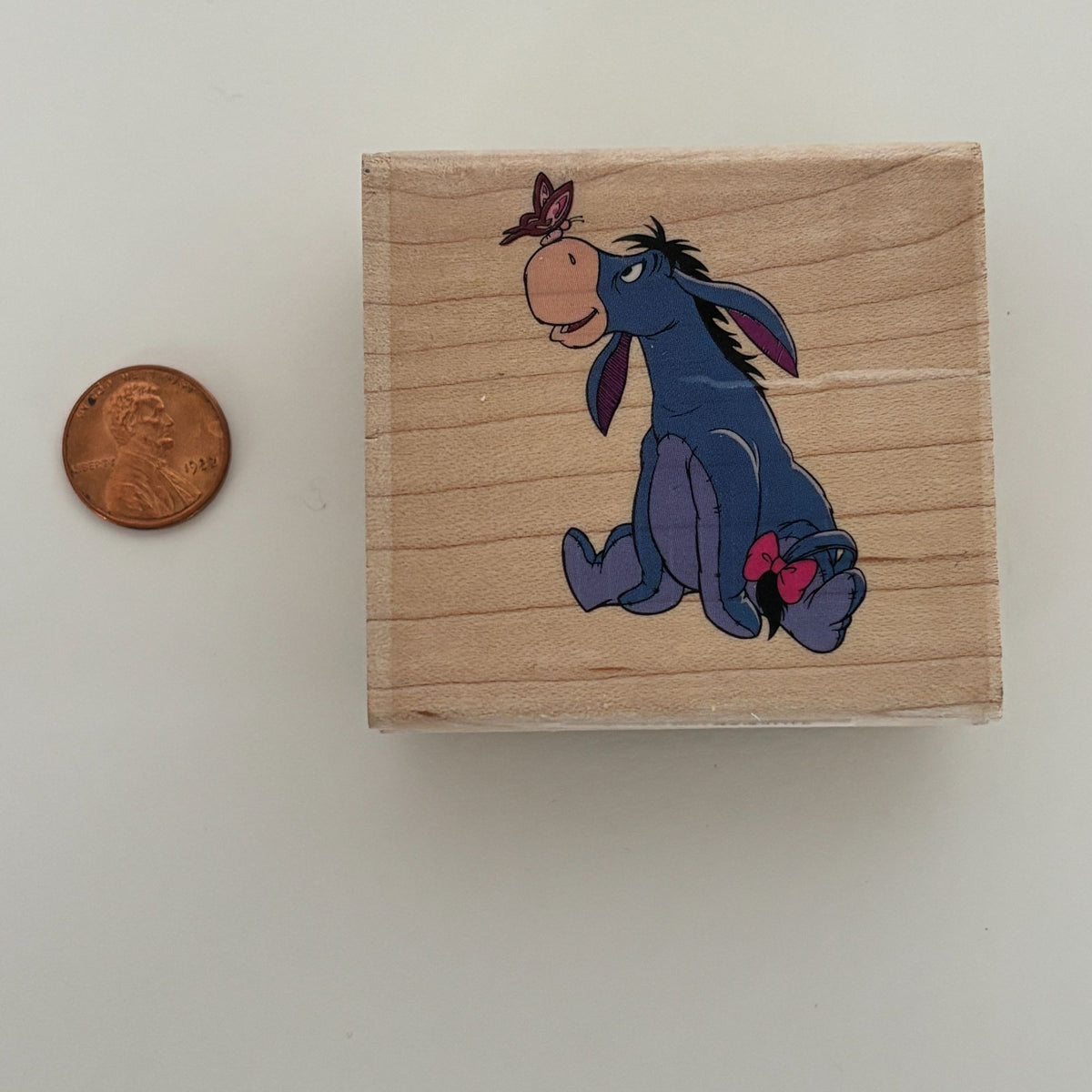 All Night Media Rubber Stamp Disney Eeyore Butterfly Cardmaking Winnie the Pooh