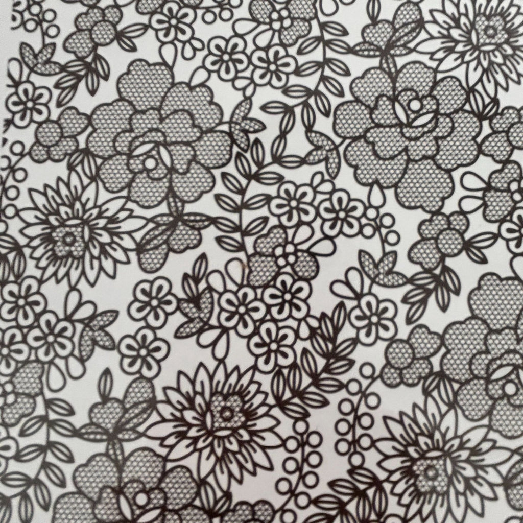 Stampin Up Clear Mount Rubber Stamps Set Something Lacy Floral Background Flower