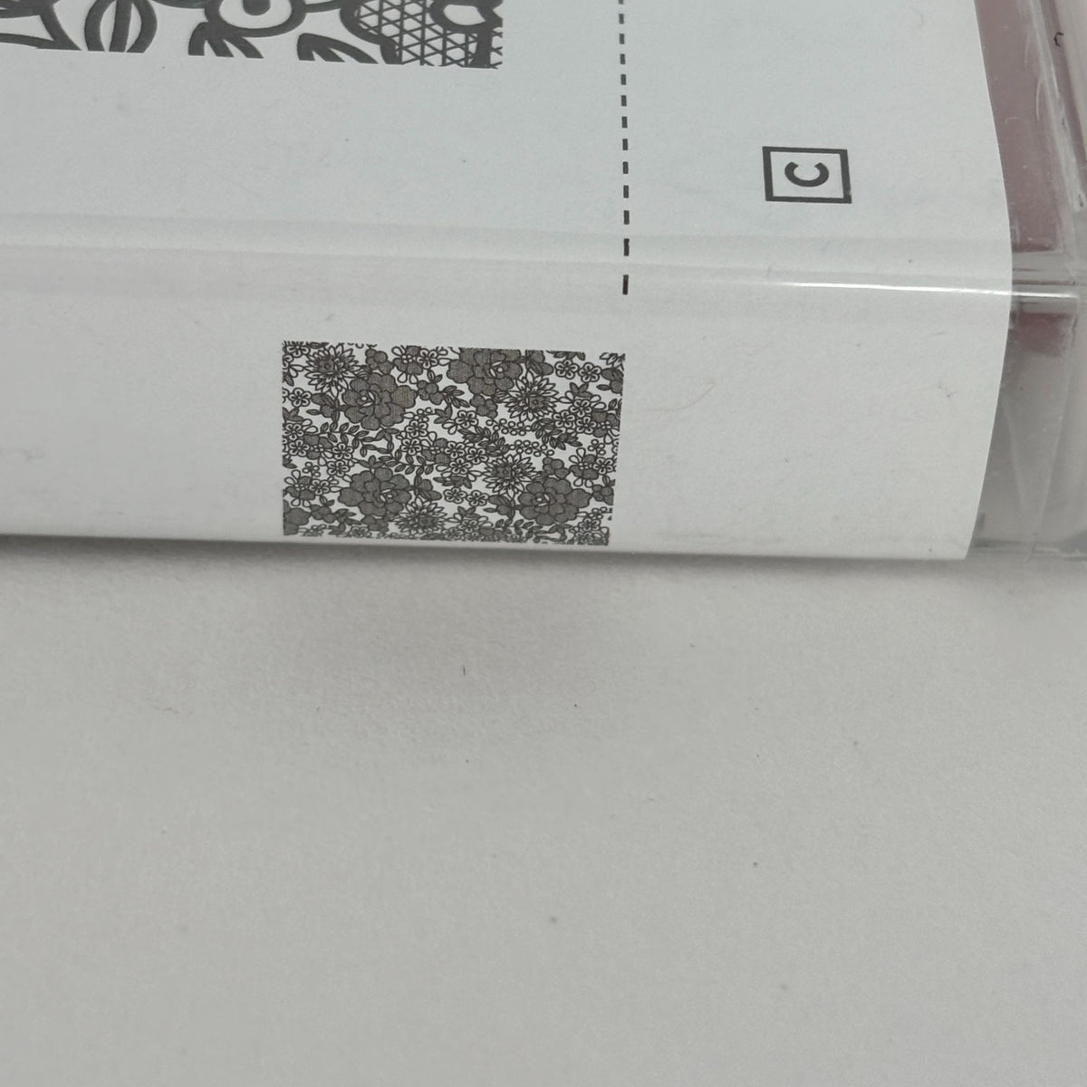 Stampin Up Clear Mount Rubber Stamps Set Something Lacy Floral Background Flower