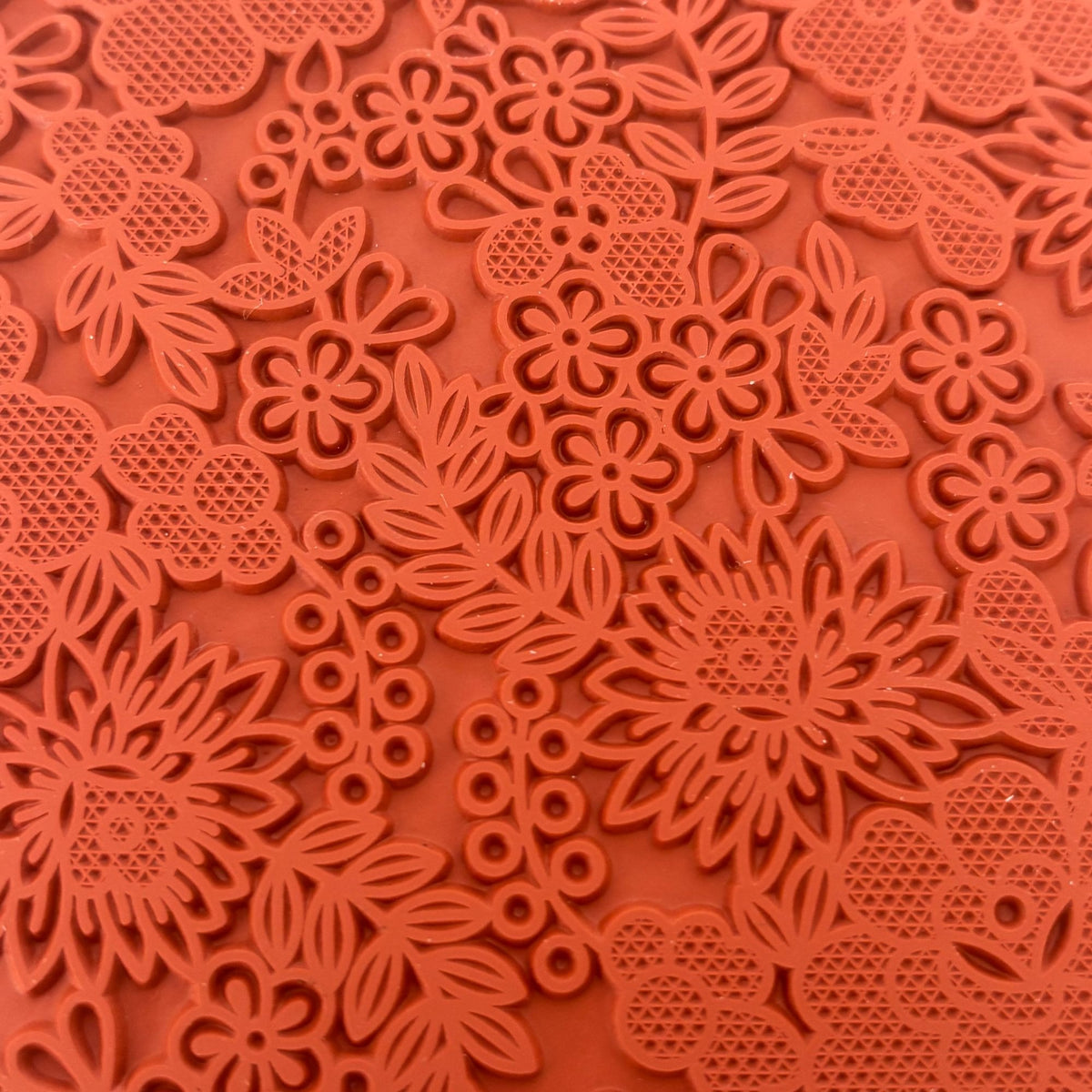 Stampin Up Clear Mount Rubber Stamps Set Something Lacy Floral Background Flower