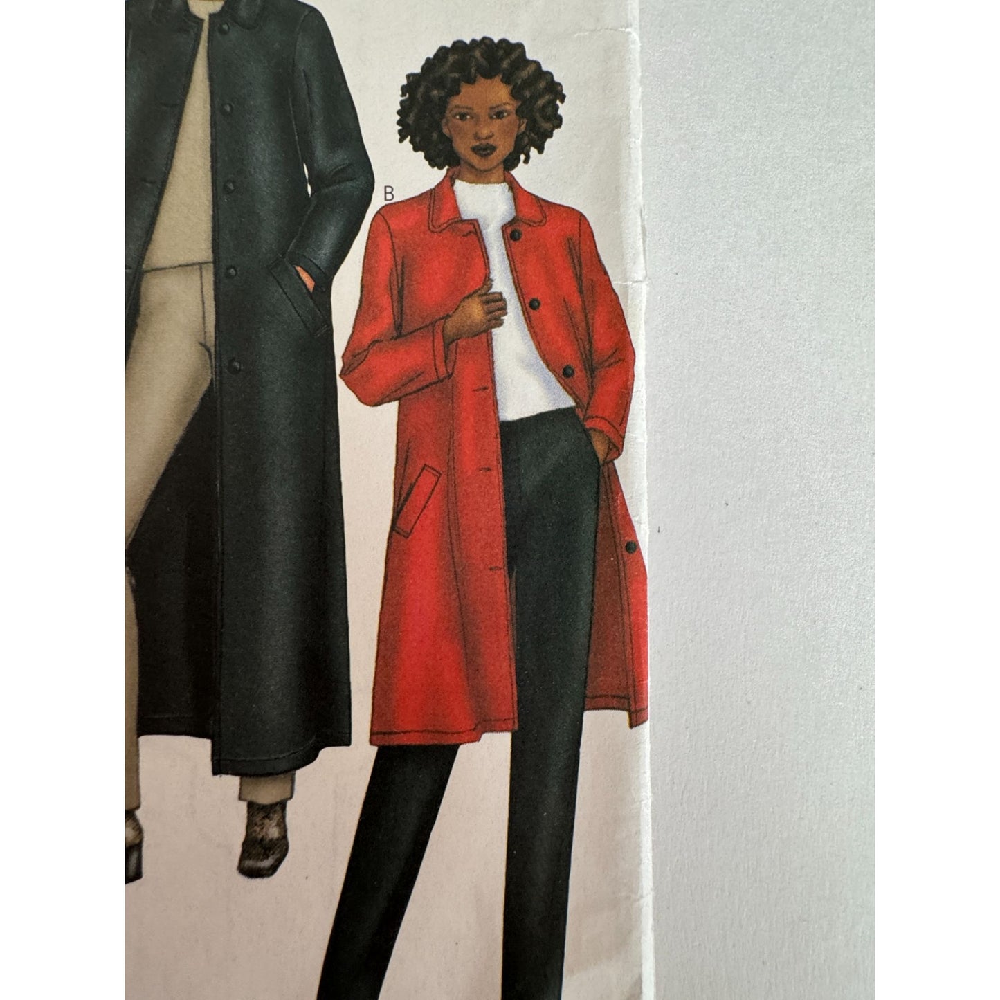 Butterick 6900 Long Coat Sewing Pattern Minimalist A Line Jacket 18-22 Uncut 2001