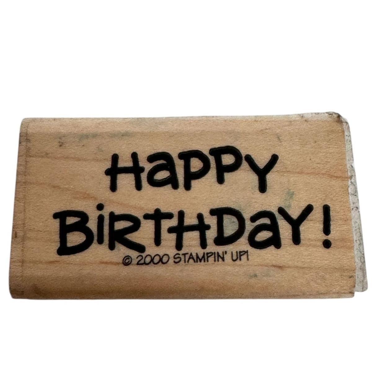 Stampin Up Rubber Stamp Happy Birthday Card Making Words Sentiment Party Craft