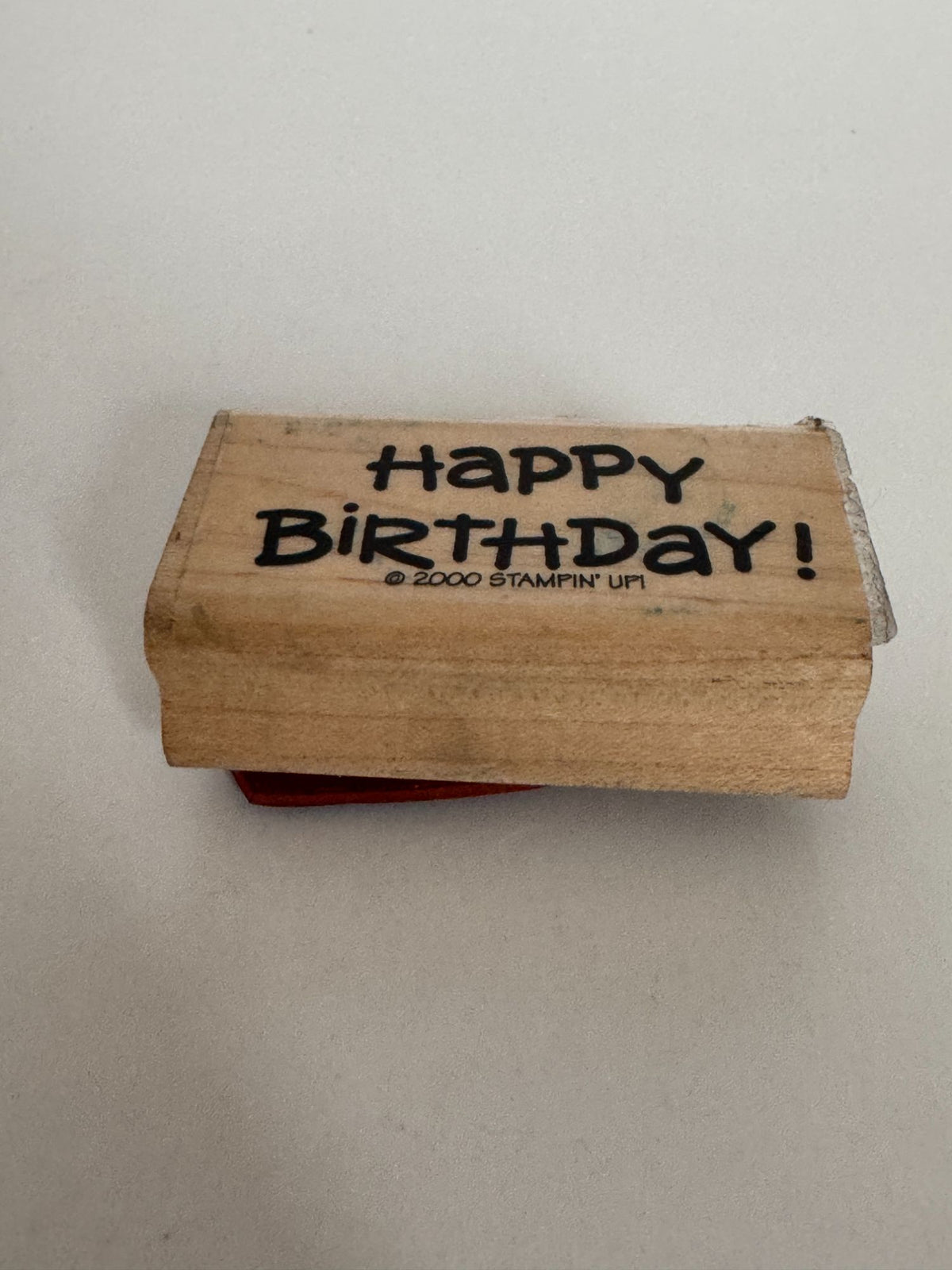 Stampin Up Rubber Stamp Happy Birthday Card Making Words Sentiment Party Craft
