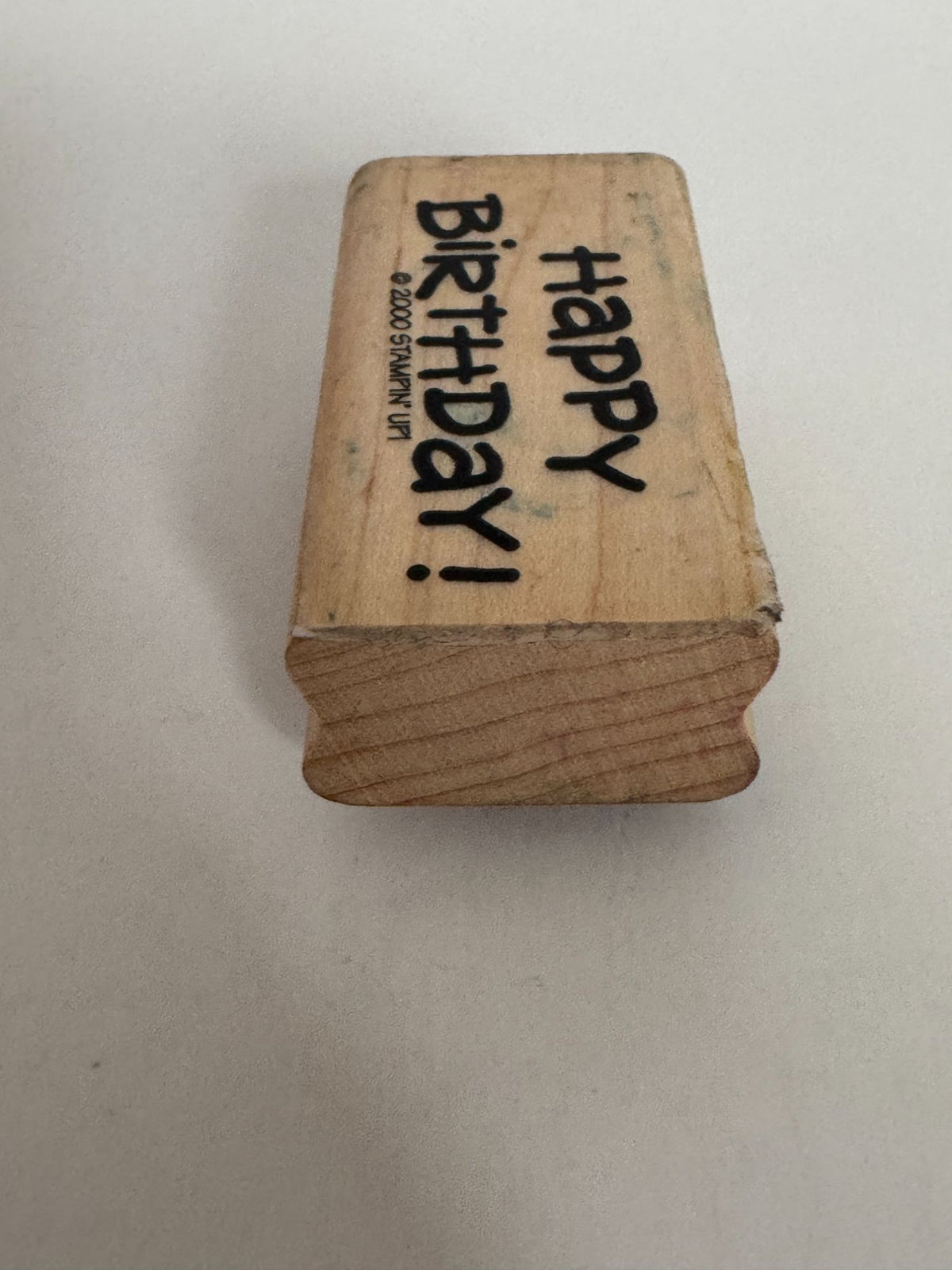 Stampin Up Rubber Stamp Happy Birthday Card Making Words Sentiment Party Craft