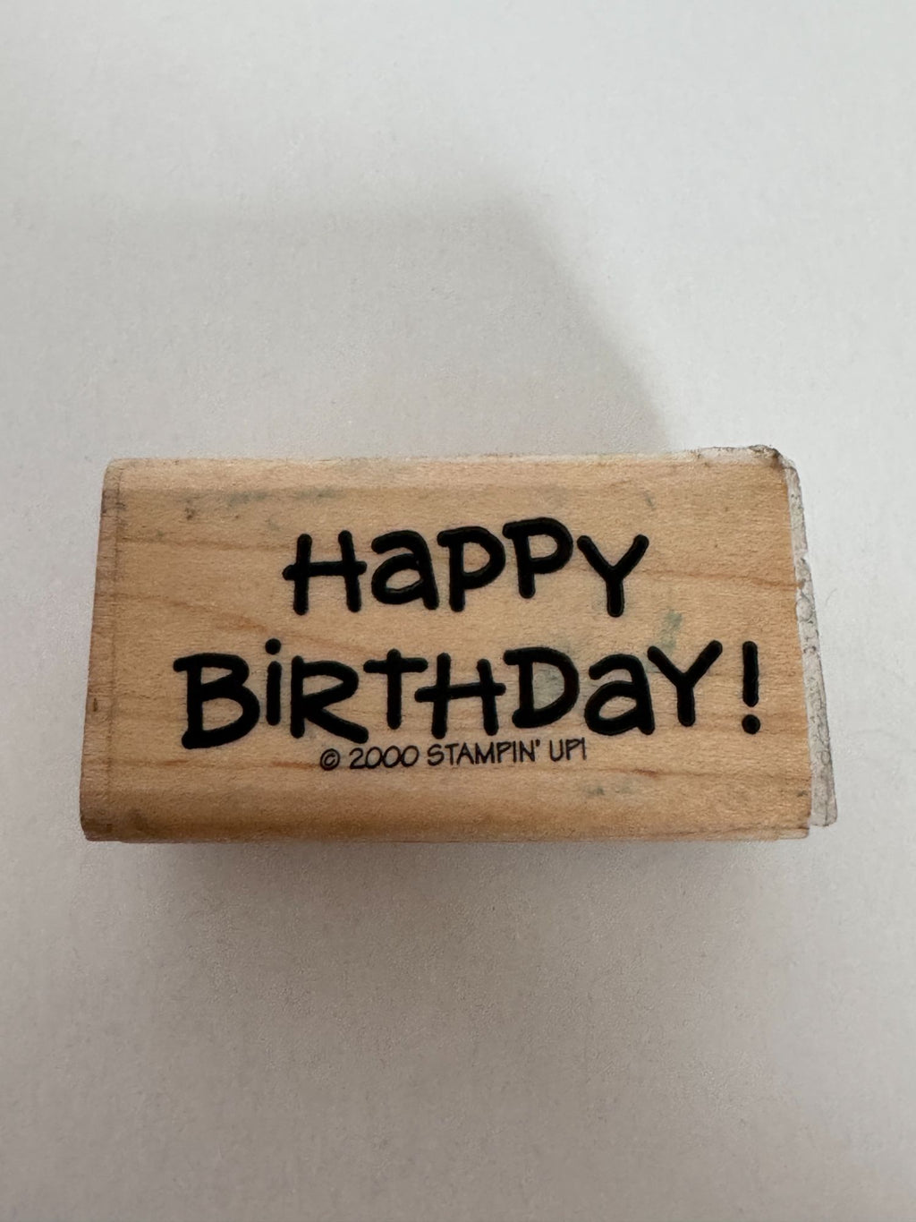 Stampin Up Rubber Stamp Happy Birthday Card Making Words Sentiment Party Craft