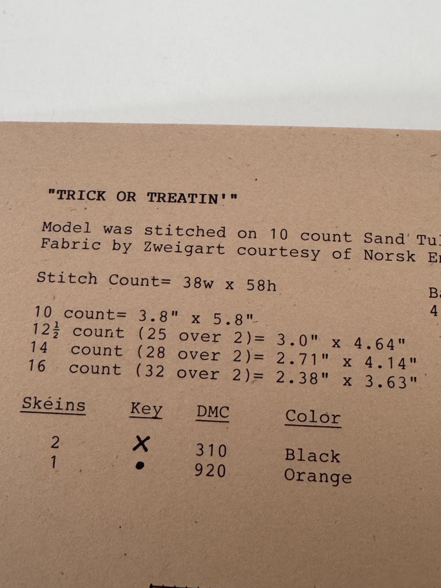 Stitches From The Heartland Cross Stitch Patterns Halloween Trick or Treatin