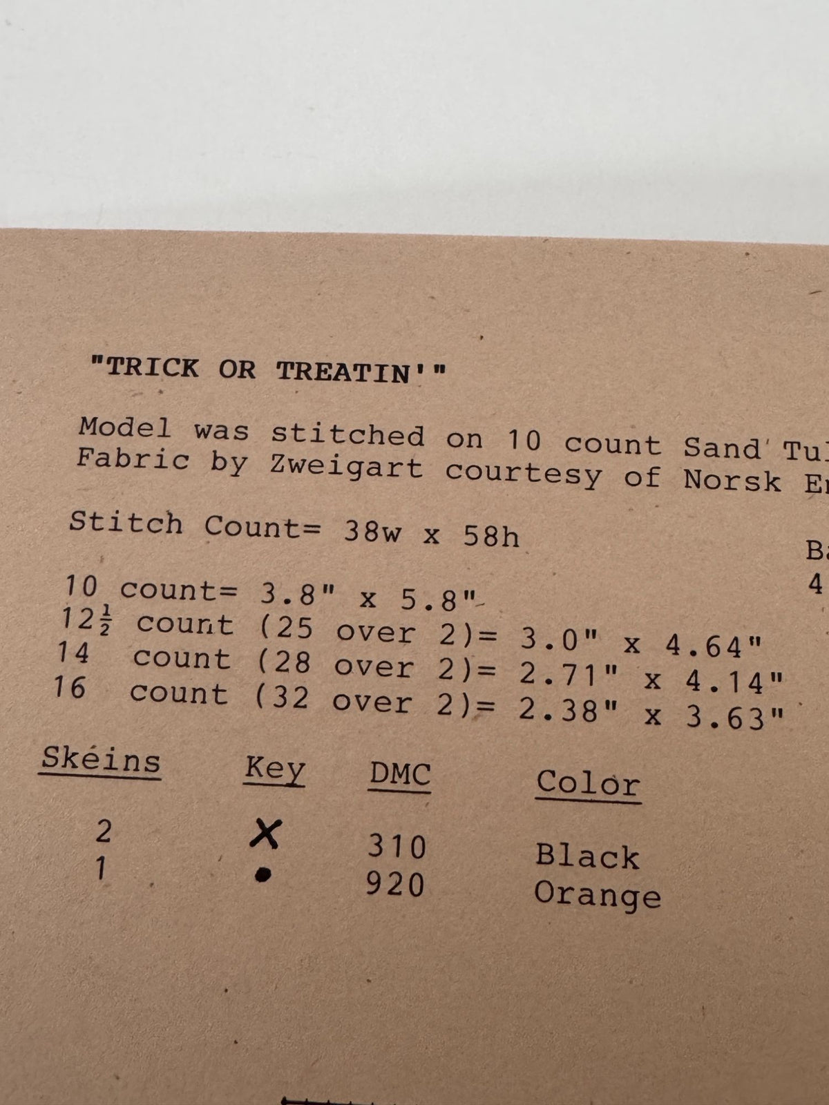 Stitches From The Heartland Cross Stitch Patterns Halloween Trick or Treatin