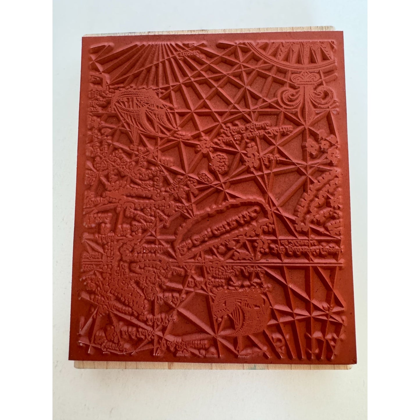 Stampin Up Rubber Stamp Old World Map Travel Nautical History Card Making Large