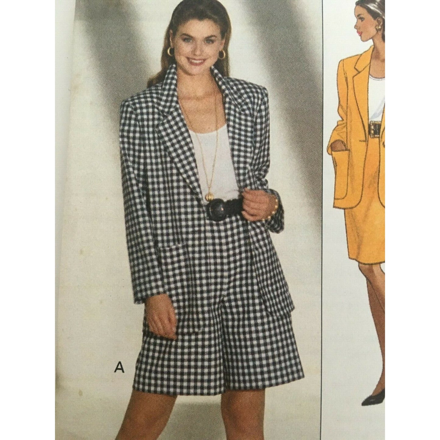Butterick Sewing Pattern 6066 Work Jacket Top Skirt Shorts Career 6 8 10 Uncut