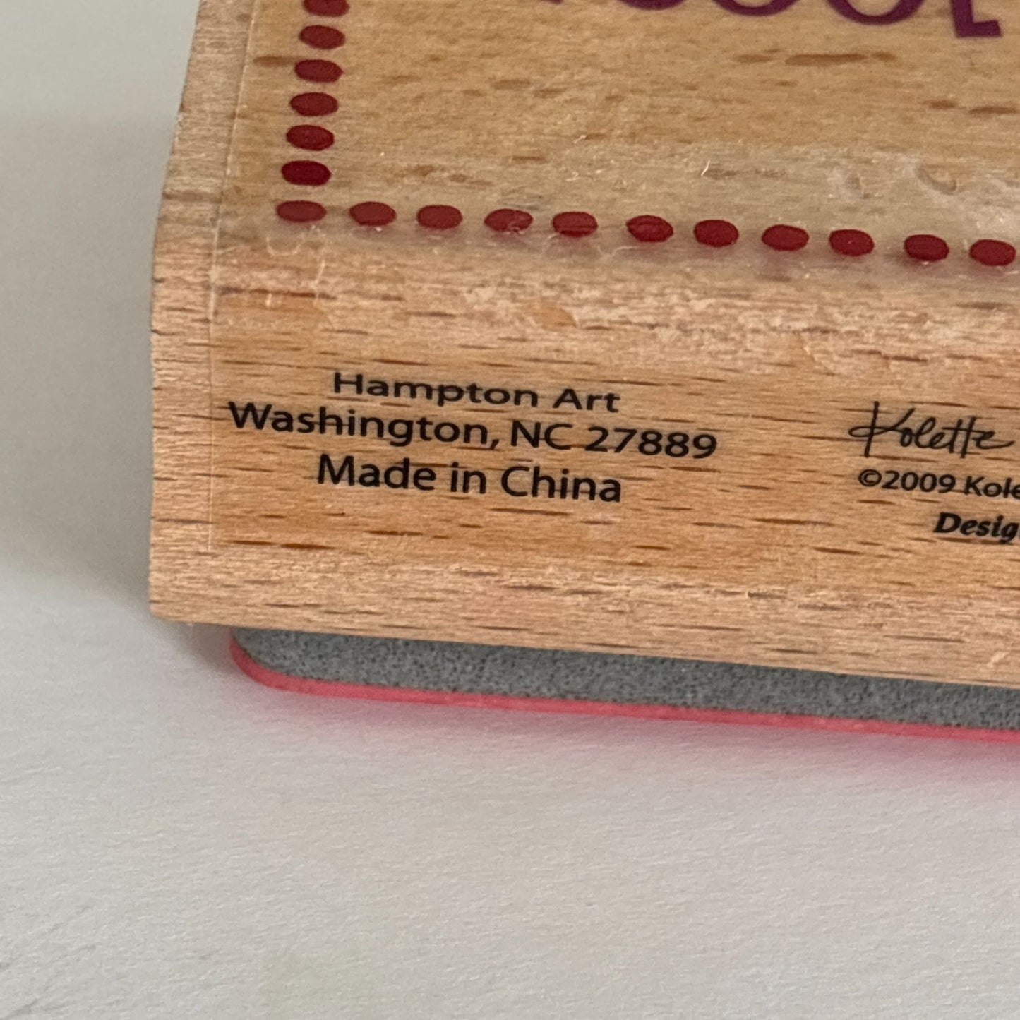 Hampton Art Studio G Rubber Stamp 100 Percent In Love Romantic Sentiment Craft Cardmaking