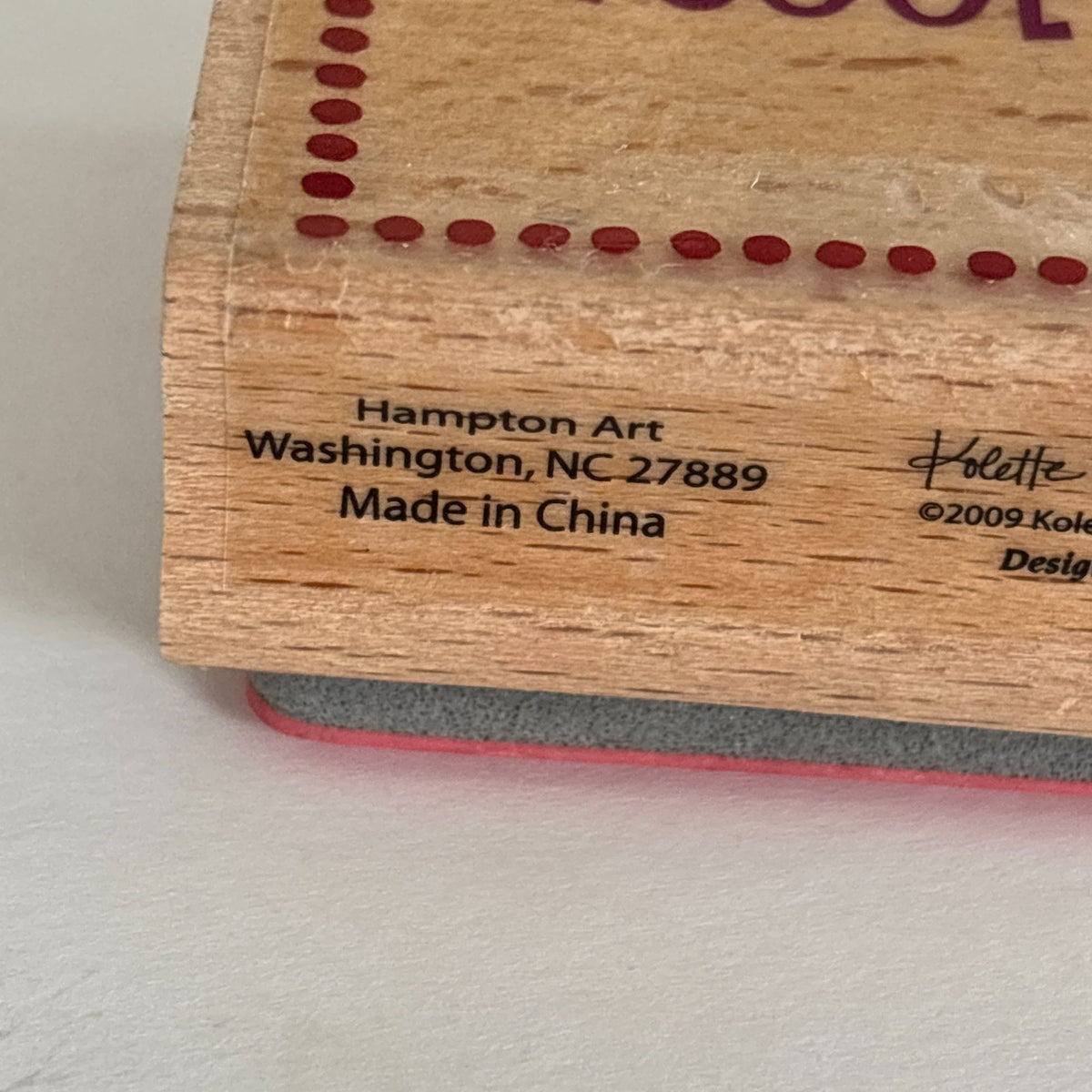 Hampton Art Studio G Rubber Stamp 100 Percent In Love Romantic Sentiment Craft Cardmaking