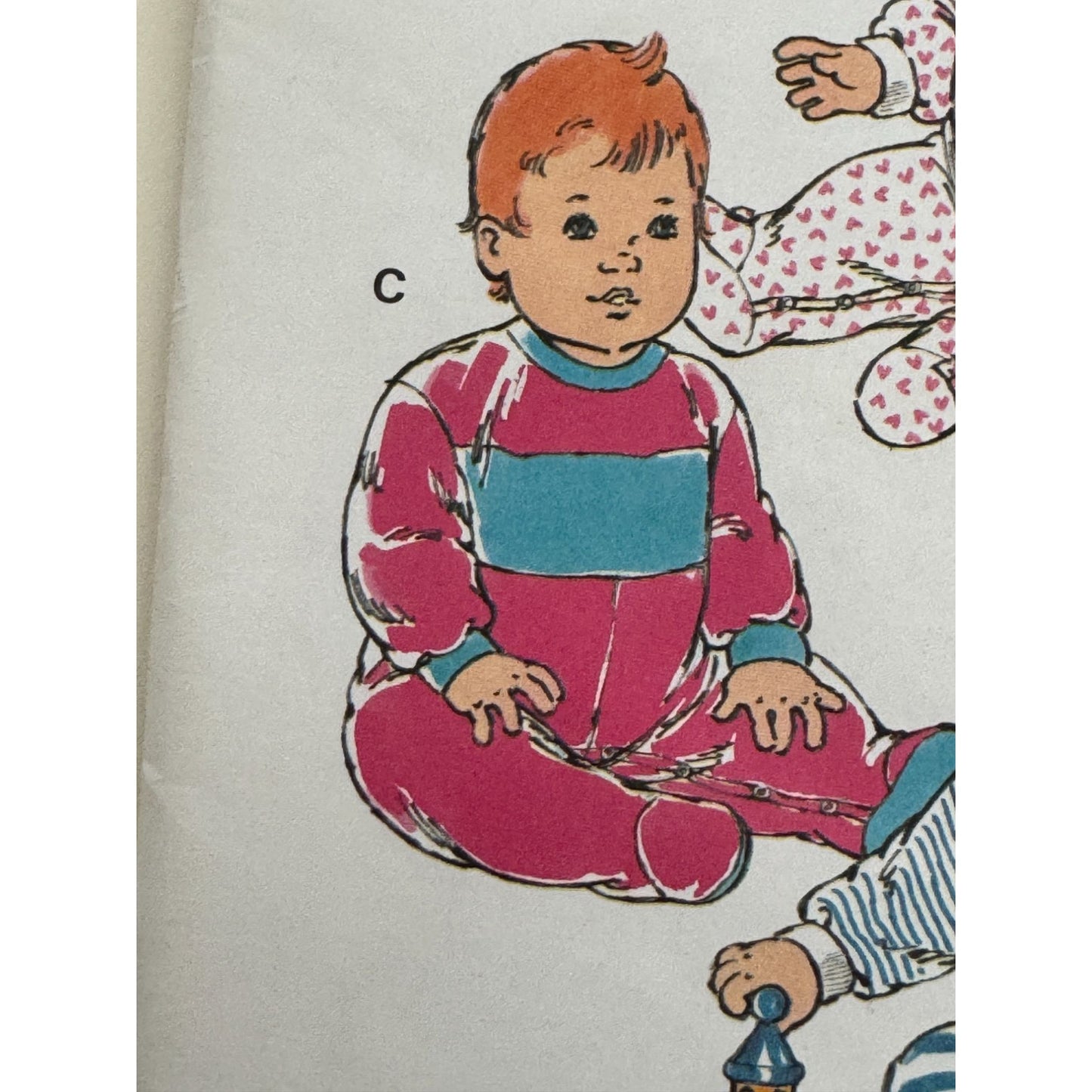 Kwik Sew Sewing Pattern 2296 Baby Jumpsuits Rompers Snaps Newborn to 18M Uncut