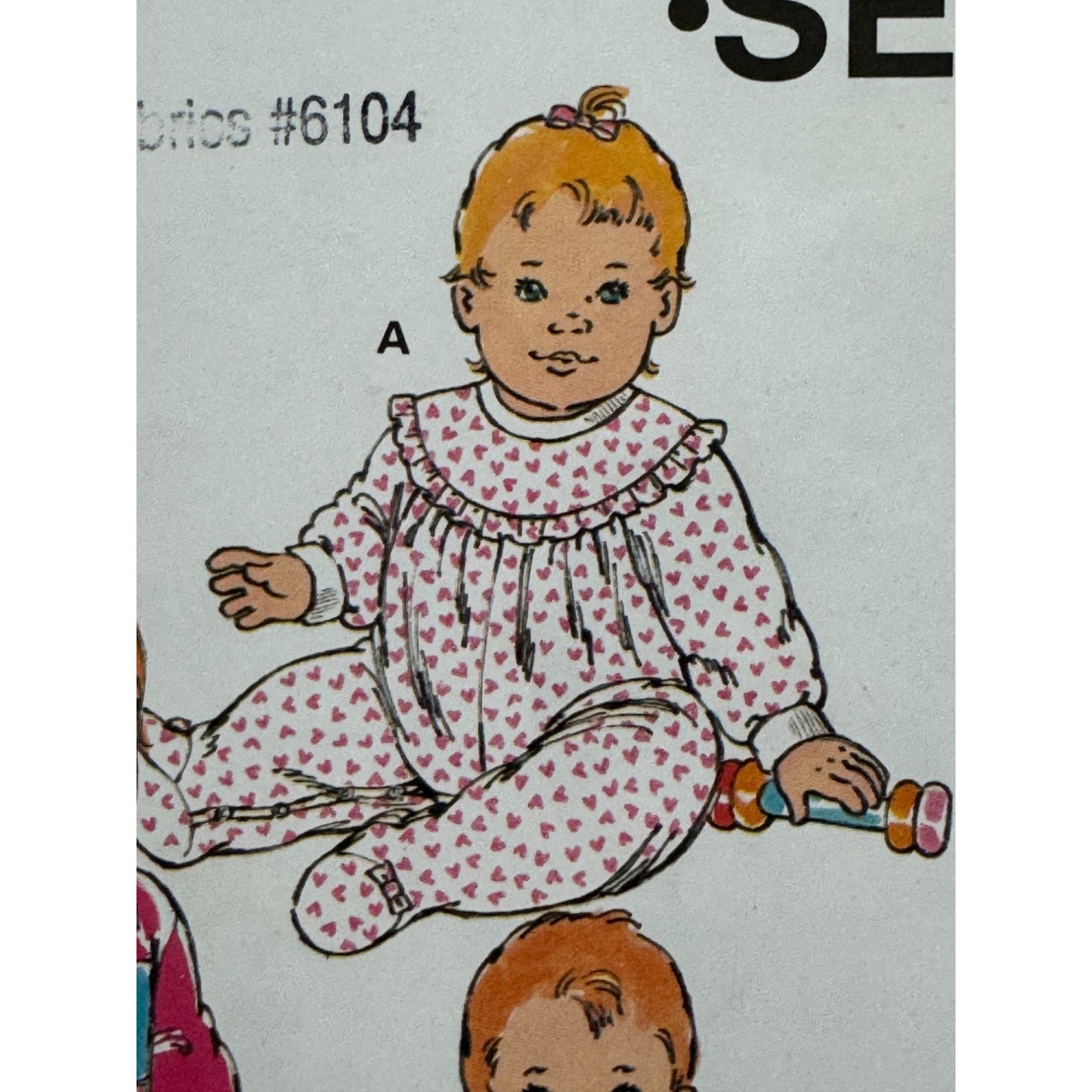 Kwik Sew Sewing Pattern 2296 Baby Jumpsuits Rompers Snaps Newborn to 18M Uncut