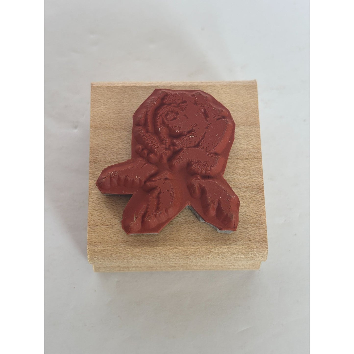 Stampin Up Wood Rubber Stamp Watercolor Flower Rose Garden Romantic Card Making