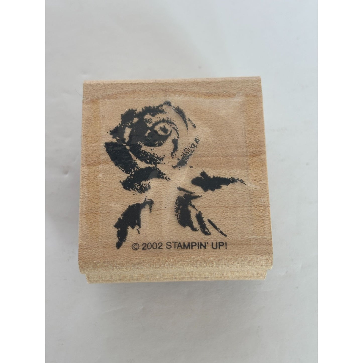 Stampin Up Wood Rubber Stamp Watercolor Flower Rose Garden Romantic Card Making