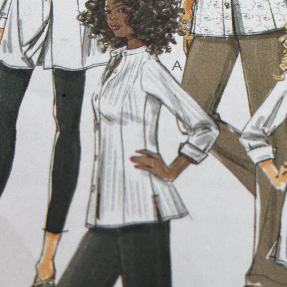 McCalls Sewing Pattern M6124 Minimalist Tunic Shirt Boho Blouse Top 18W-24W Uncut Quiet Luxury