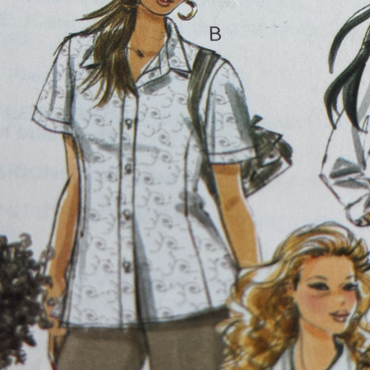 McCalls Sewing Pattern M6124 Minimalist Tunic Shirt Boho Blouse Top 18W-24W Uncut Quiet Luxury