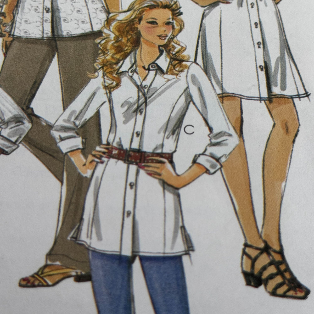 McCalls Sewing Pattern M6124 Minimalist Tunic Shirt Boho Blouse Top 18W-24W Uncut Quiet Luxury