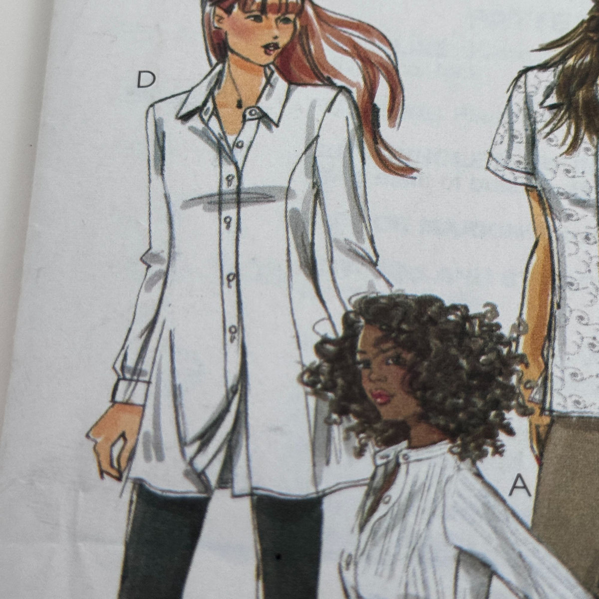 McCalls Sewing Pattern M6124 Minimalist Tunic Shirt Boho Blouse Top 18W-24W Uncut Quiet Luxury