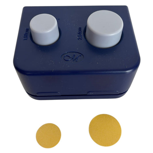 Creative Memories Circle Maker Paper Punch Tool 3/4 and 1 inch Card Making Blue