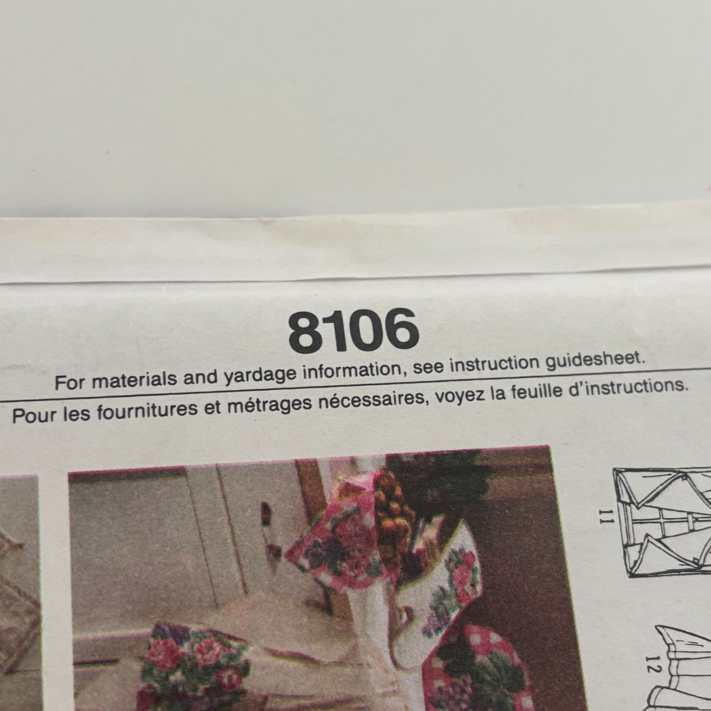 Simplicity House Sewing Pattern 8106 Kitchen Essentials Apron Curtain Home Decor