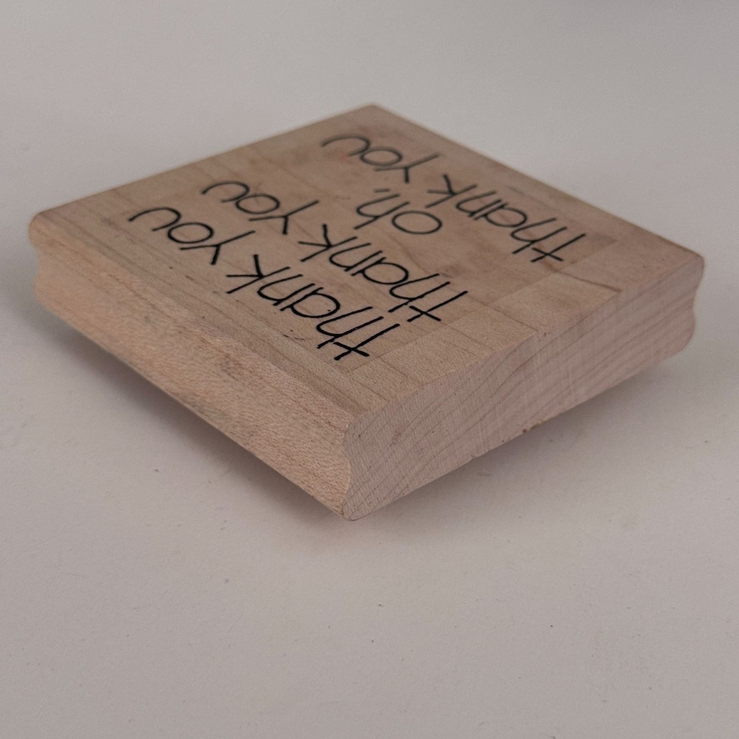 Limited Edition Rubber Stamp Thank You Cardmaking Words Effusive Gratitude Large Big