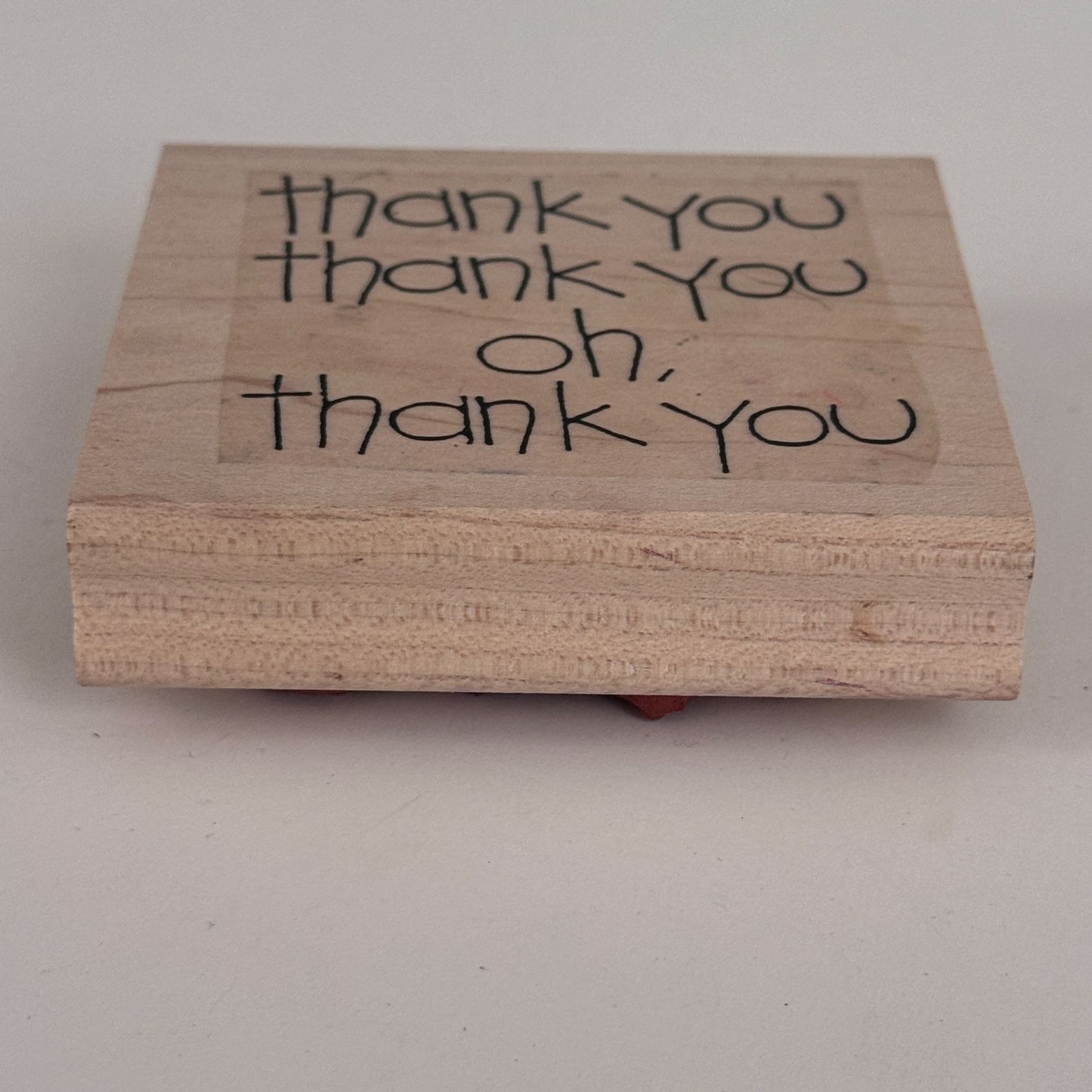 Limited Edition Rubber Stamp Thank You Cardmaking Words Effusive Gratitude Large Big