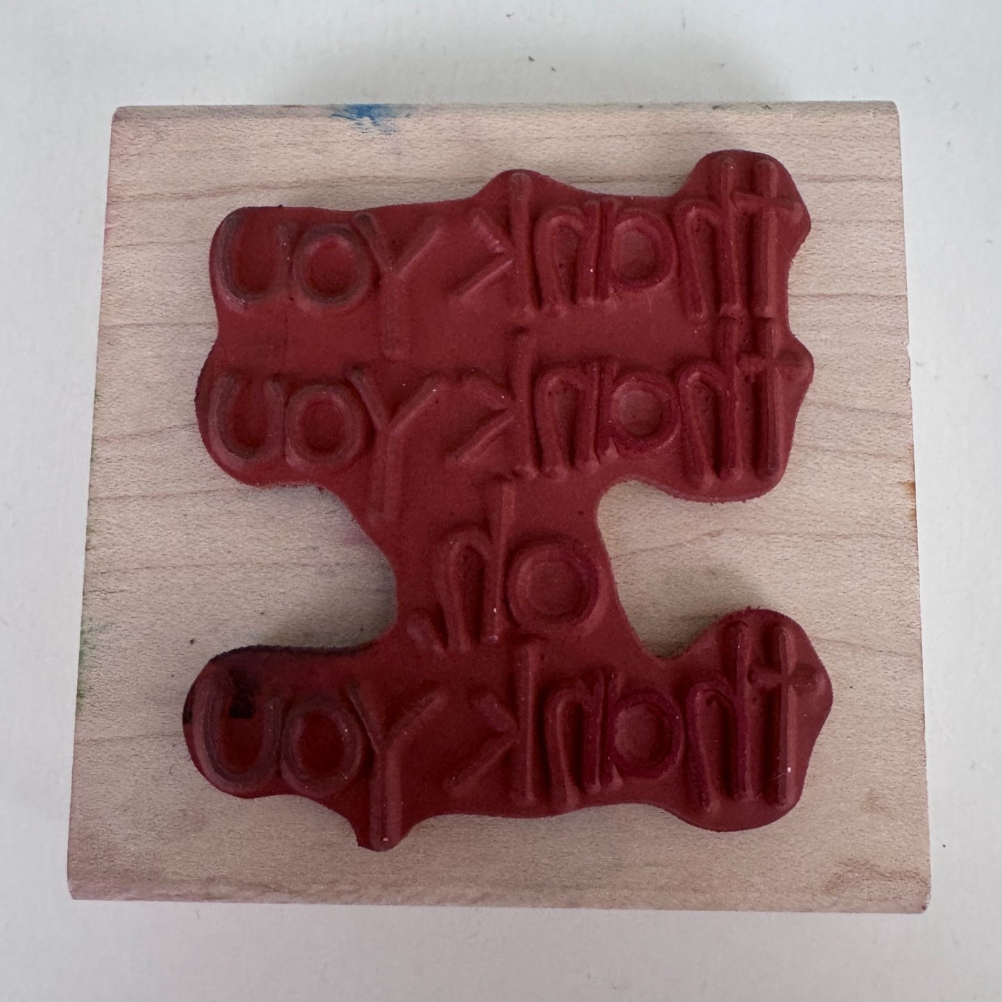 Limited Edition Rubber Stamp Thank You Cardmaking Words Effusive Gratitude Large Big